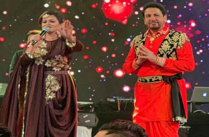 singer Gurdas maan with comedian prito પ્રસિદ્ધ ગાયક ગુરદાસ માન સાથે કૉમેડિયન પ્રીતો