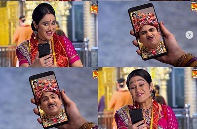 જેઠાલાલ અને દયા(તસવીર સૌજન્યઃ jeya.fanclub ઈન્સ્ટાગ્રામ)