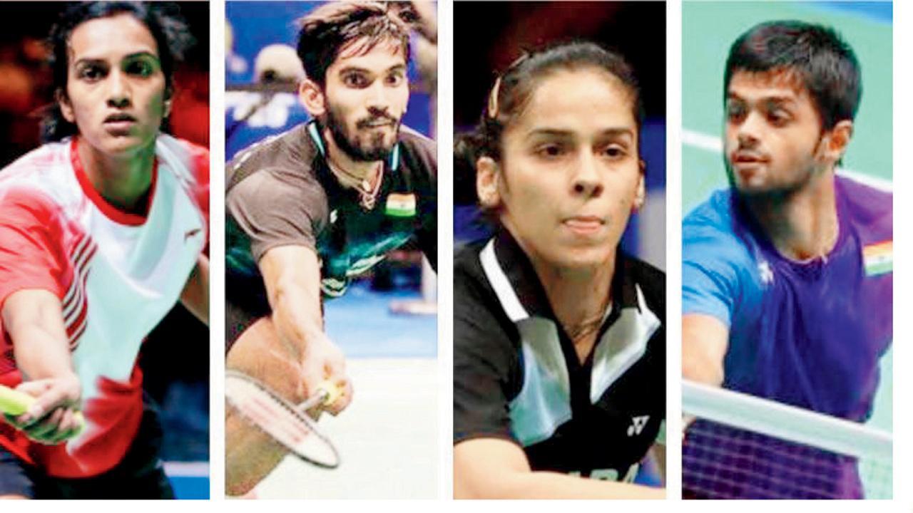 પી. વી. સિંધુ, કિદામ્બી શ્રીકાંત, સાઇના નેહવાલ, લક્ષ્ય સેન