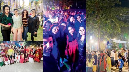 મુંબઈમાં મોજ કરતાં લોકોની તસવીરોનું કૉલાજ