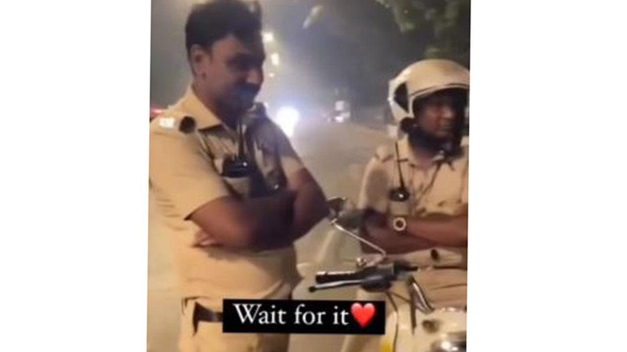 વીડિયોમાંથી સ્ક્રીનશોટ (તસવીર: મુંબઈ પોલીસ ઈન્સ્ટાગ્રામ )