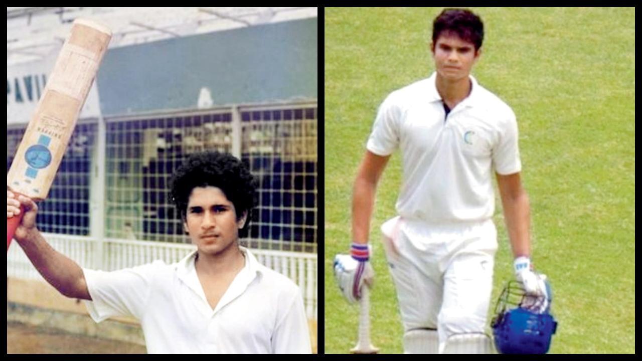 સચિન તેન્ડુલકર અને અર્જુન તેન્ડુલકર