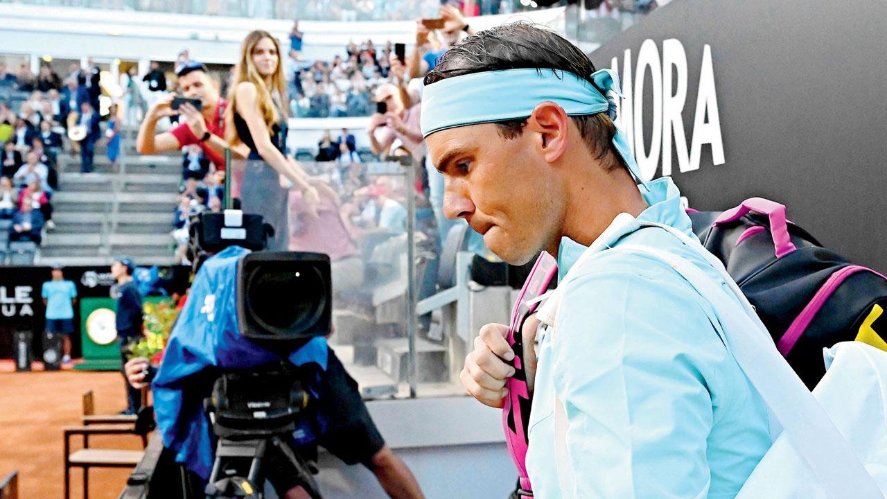 ફ્રેન્ચ ઓપન પહેલાં નડાલને થઈ ઈજા : રોમમાં હારી ગયો