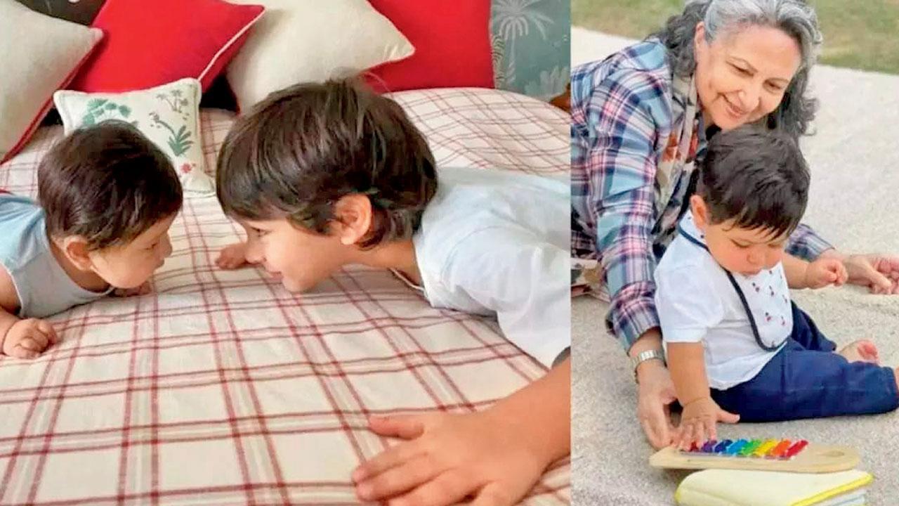 શર્મિલા ટાગોરના પૌત્ર તૈમુર અને જેહને હાલમાં ફિલ્મો જોવાની પરવાનગી નથી