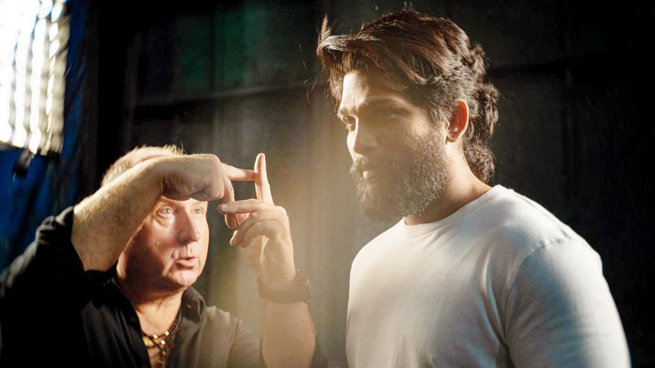 અલ્લુનો ફોટો ફિલ્મના સિનેમૅટોગ્રાફર મિરોસ્લાવ બ્રોઝેકે શૅર કર્યો છે