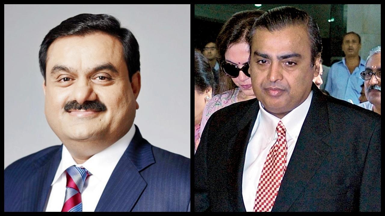 ગૌતમ અદાણી અને મુકેશ અંબાણી
