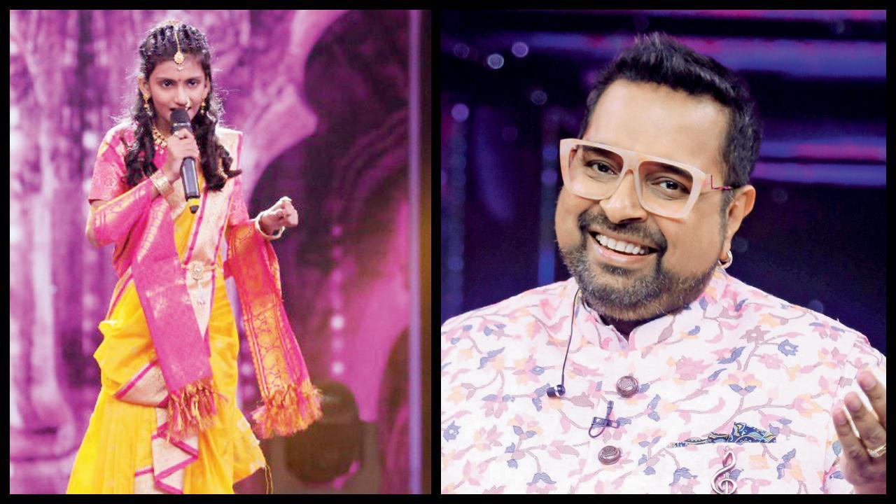 શોની સ્પર્ધક જ્ઞાનેશ્વરી અને શંકર મહાદેવન