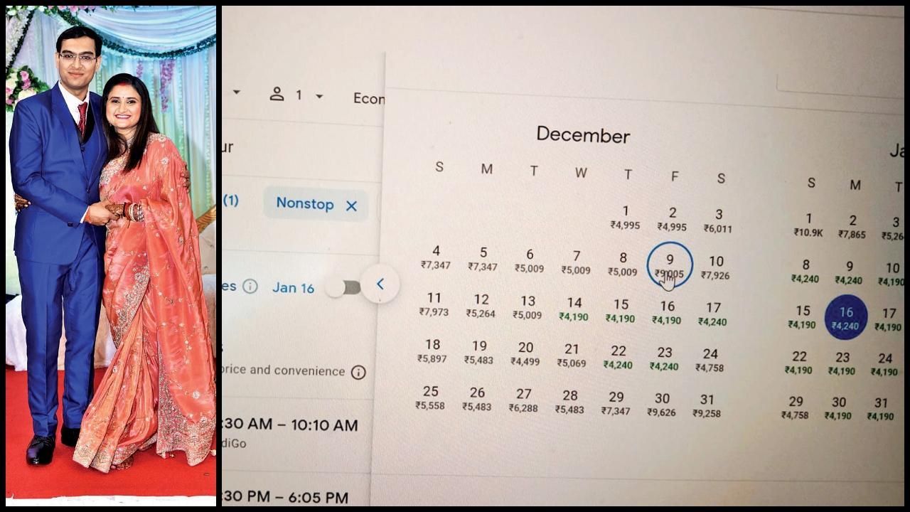 નિધિ અને દર્શન વ્યાસ અને એ દિવસના ઍરફેરનો સ્ક્રીન ગ્રૅબ