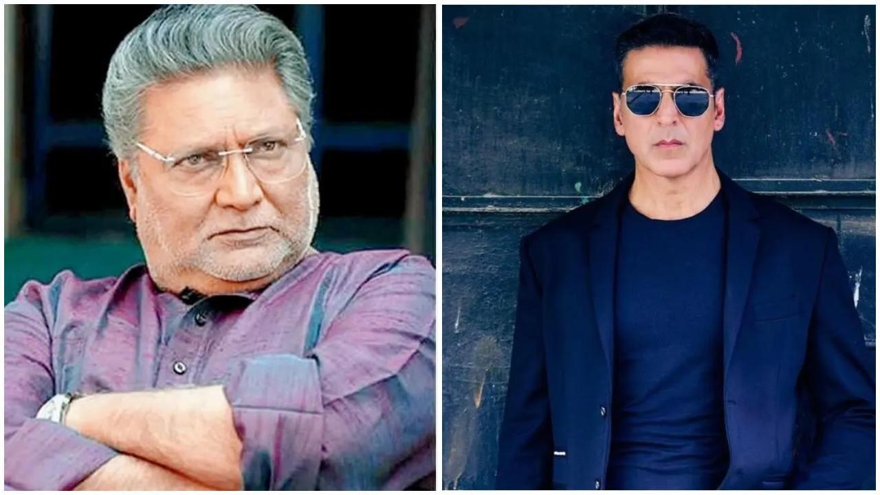 વિક્રમ ગોખલે અને અક્ષય કુમારની તસવીરનું કૉલાજ