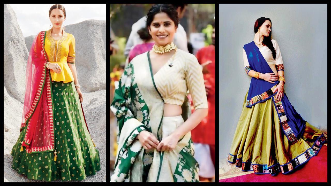 દિવાળી પૂજામાં ટ્રાય કરો ફ્યુઝન ઘાઘરા-ચોલી