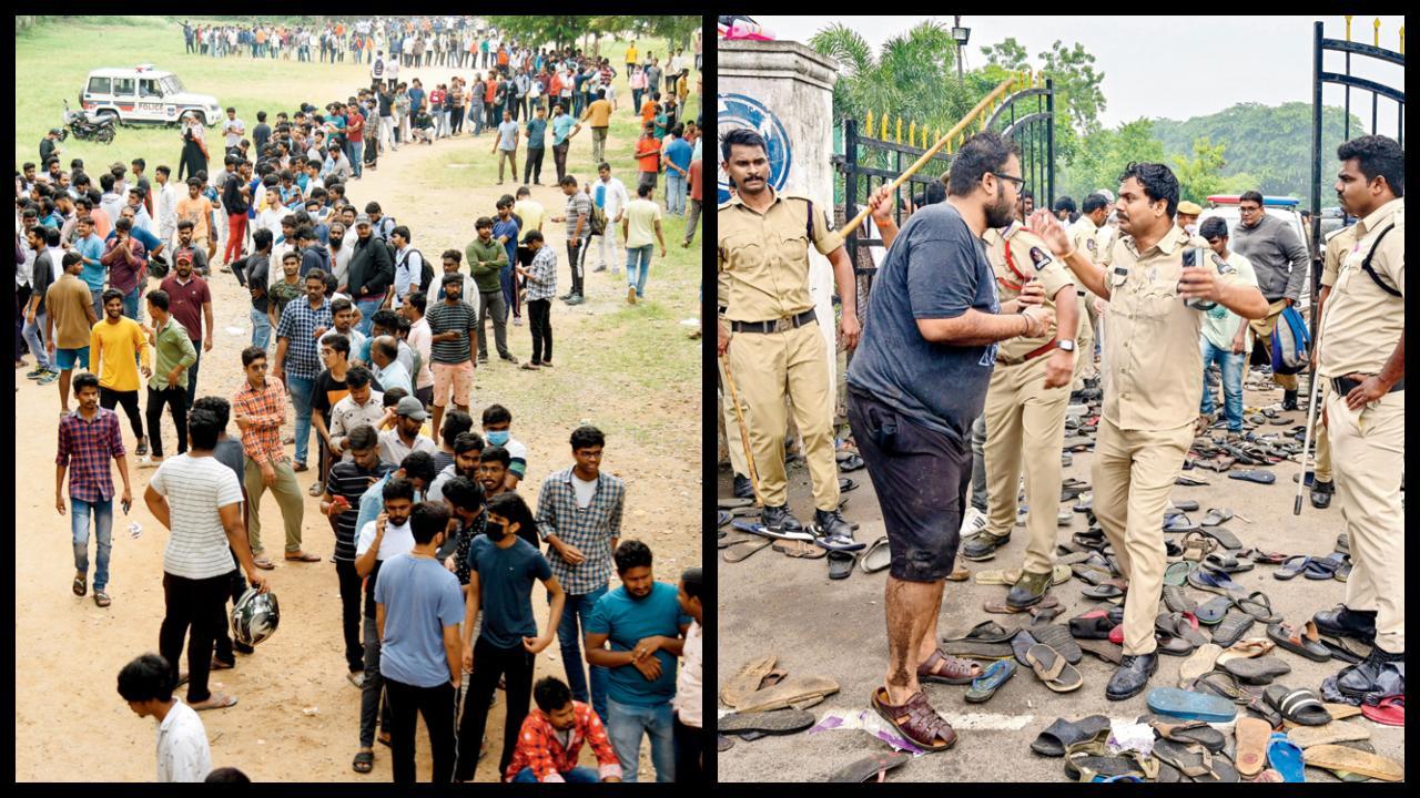 હૈદરાબાદમાં ટી૨૦ મૅચની ટિકિટ લેવા ૩૦,૦૦૦ લોકોનો ધસારો : નાસભાગમાં અનેકને ઈજા