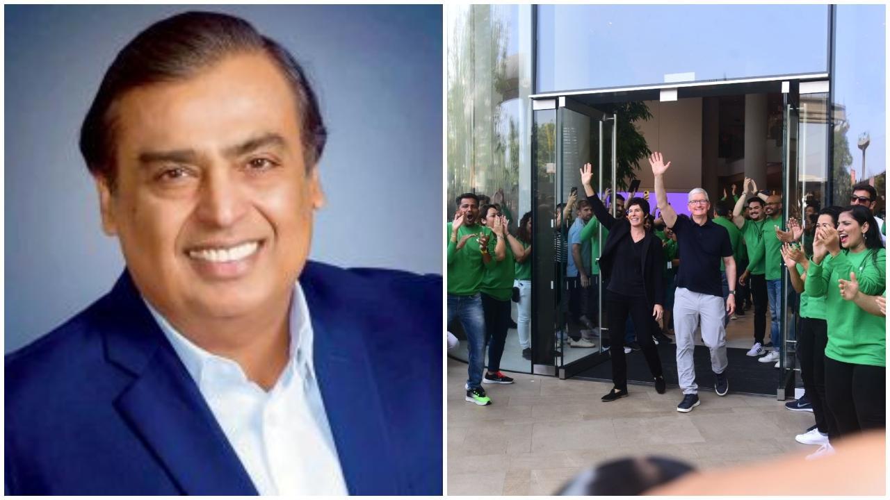 એપલના સ્ટોરના ઉદ્ઘાટન સમયે ટિક કૂકે ગ્રાહકોનું સ્વાગત કર્યુ હતું