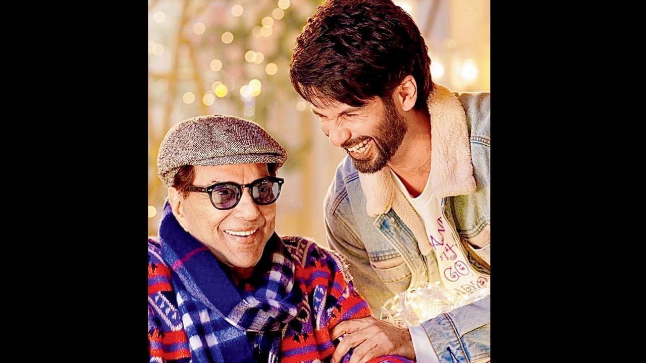 શાહિદ સાથે કામ કરવાની મજા આવી ધર્મેન્દ્રને