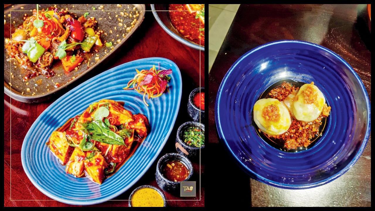 પનીર ચિલી ઑઇલ અને પેકિંગ ચિલી ઑઇલ ડમ્પલિંગ