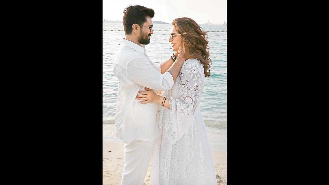 બીચ પર બેબી શાવર