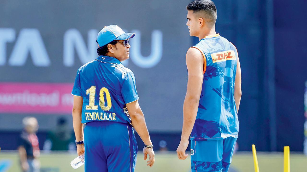 સચિન તેન્ડુલકર અને અર્જુન તેન્ડુલકર