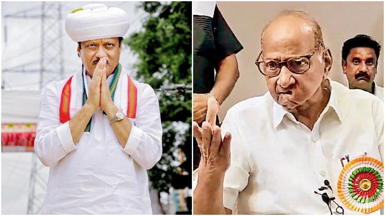 અજિત પવાર અને શરદ પવાર