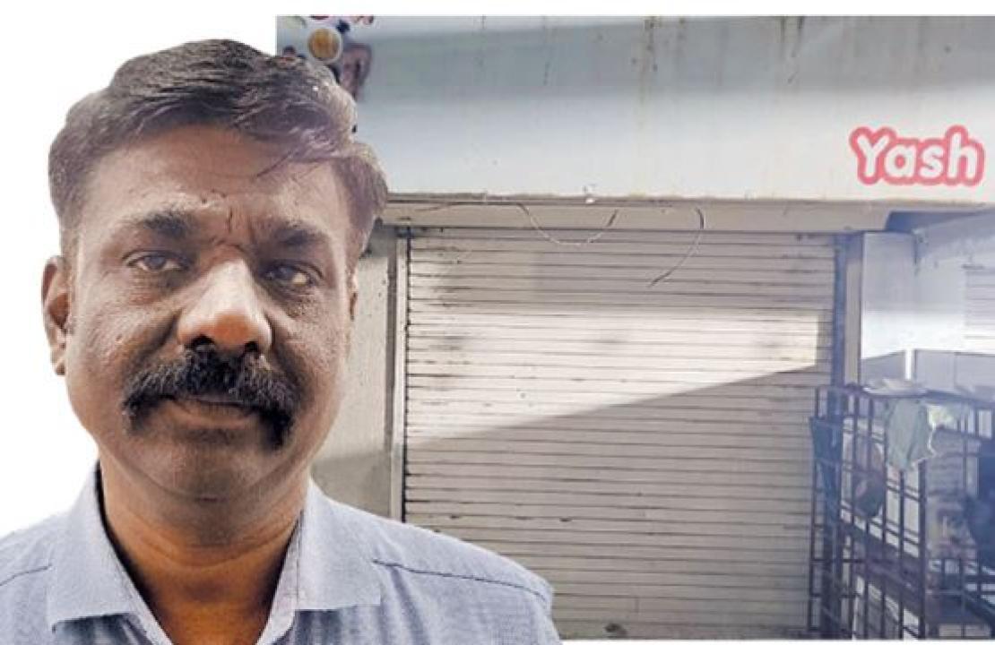 કાંદિવલીમાં યશ કેટરર્સની ઑફિસ અને હિતેશ રાઠોડ.