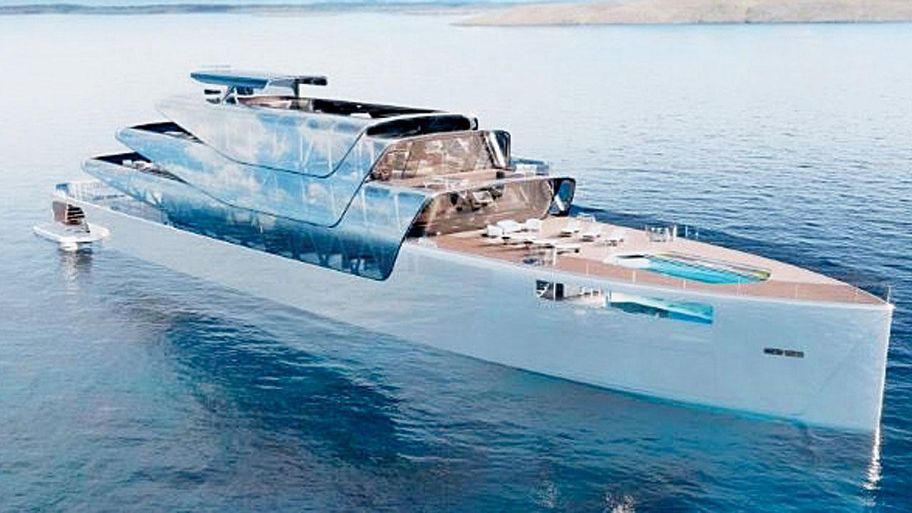 આ સુપરયૉટ સંપૂર્ણપણે ગ્લાસમાંથી બની છે