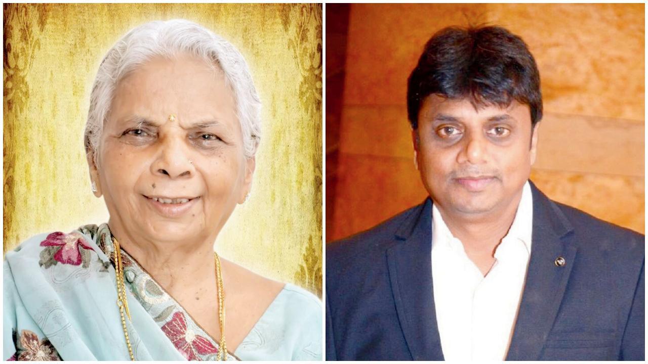 સંજય દોશી અને તેમનાં મમ્મી જાસુદબહેન કાંતિલાલ દોશી.