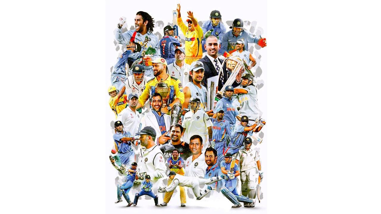 કૅપ્ટન અને વિકેટકીપર-બૅટરની ત્રણ ભૂમિકામાં જોવા મળેલા ‘કૅપ્ટન કૂલ’ એમએસ ધોનીના ૧૯ વર્ષની કરીઅરમાં અનેક પ્રકારના ચહેરા તેના ચાહકોને જોવા મળ્યા હતા. માહીની કૅપ્ટન્સીમાં ભારત બે વર્લ્ડ કપ જીત્યું હતું (તસવીર : twitter.com)