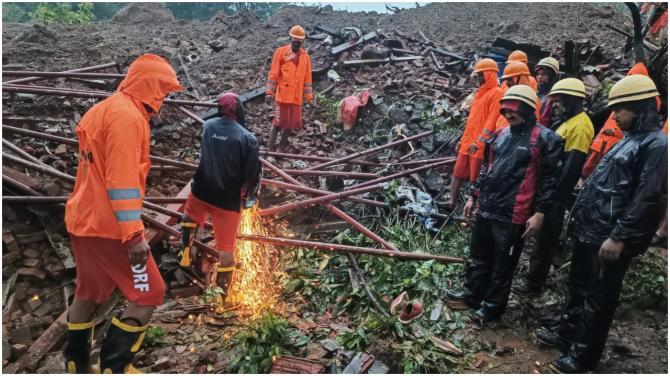 રાયગઢમાં ભૂસ્ખલન