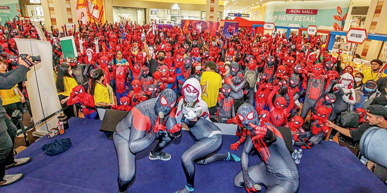 સ્પાઇડરમૅન કૉસ્ચ્યુમ્સમાં સૌથી વધુ લોકો એકત્ર થવાનો રેકૉર્ડ
