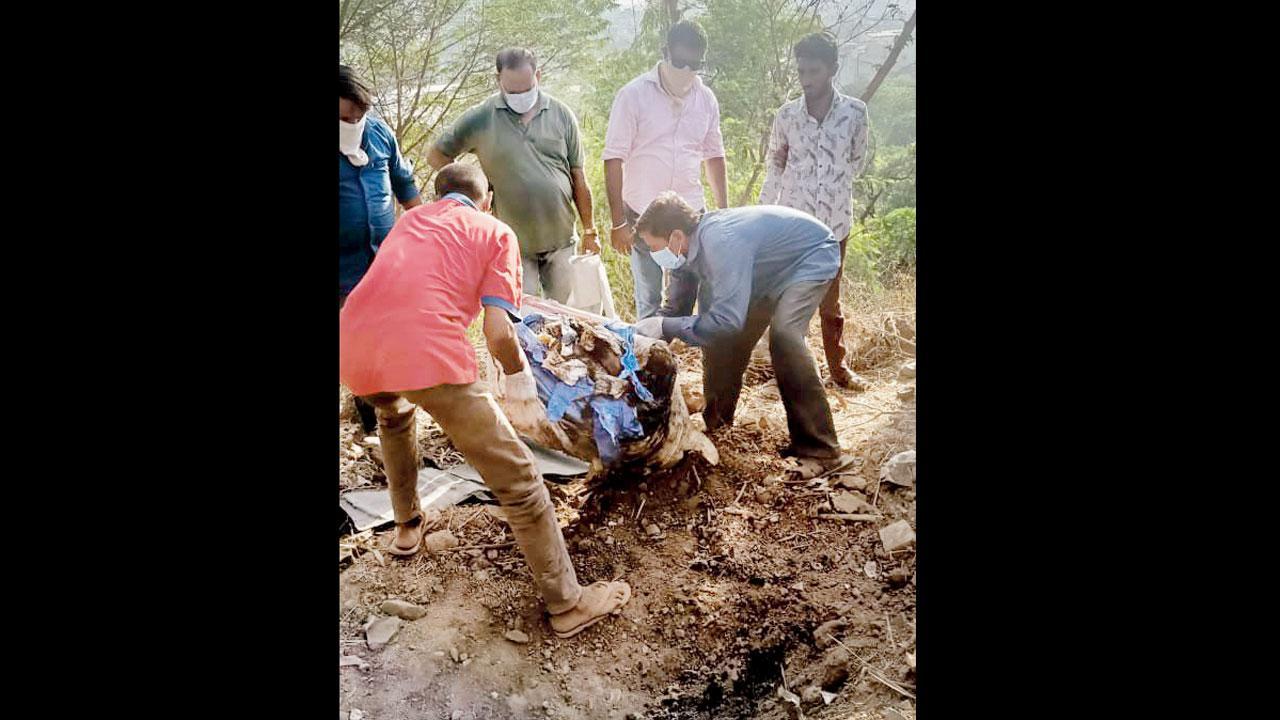 પોલીસે દિનેશના મૃતદેહને ખાડામાંથી કાઢીને આરોપીની ધરપકડ કરી હતી