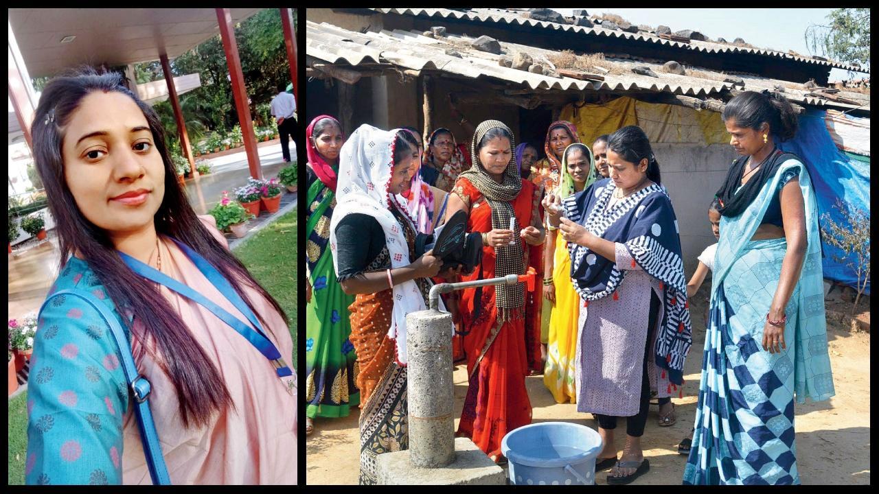 માલેગામનાં સરપંચ તન્મય ઠાકરે. અને ઘરે પાણી આવતાં માલેગામની મહિલાઓમાં ખુશી ફેલાઈ ગઈ છે.