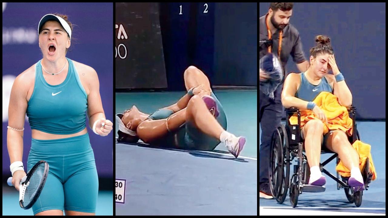 કૅનેડાની ઑન્ડ્રેએસ્કુ ત્રણ મોટી હરીફોને હરાવ્યા પછી ચોથી મૅચમાં ઘાયલ