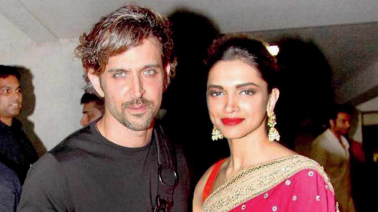 હૃતિક રોશન અને દીપિકા પાદુકોણ