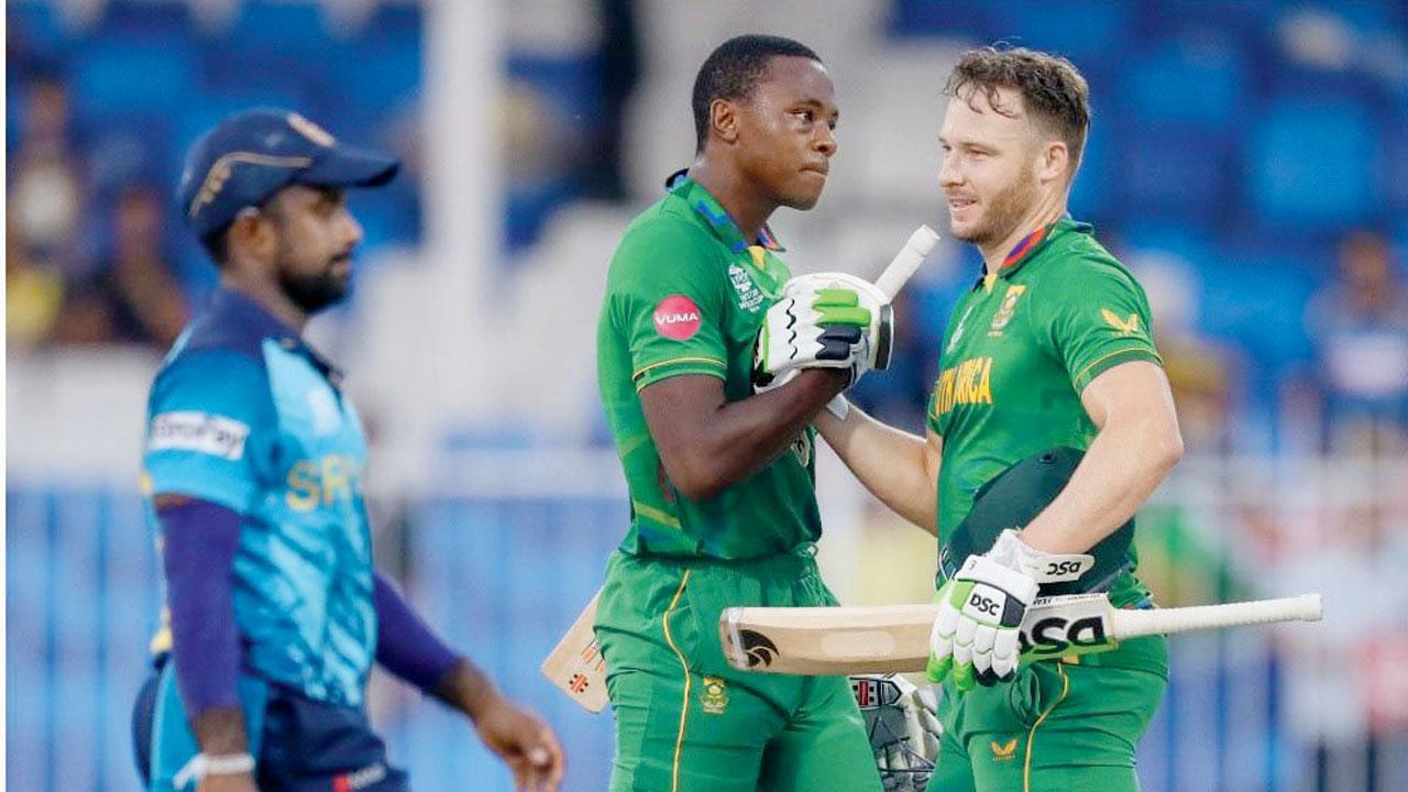 કૅગિસો રબાડા (ડાબે) પંજાબ કિંગ્સ ટીમમાં અને ડેવિડ મિલર ડિફેન્ડિંગ ચૅમ્પિયન ગુજરાત ટાઇટન્સ ટીમમાં છે.