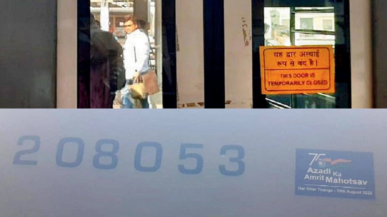 બંધ દરવાજાવાળા અને ગઈ કાલે દોડેલી એસી લોકલના કોચ જુદા હતા