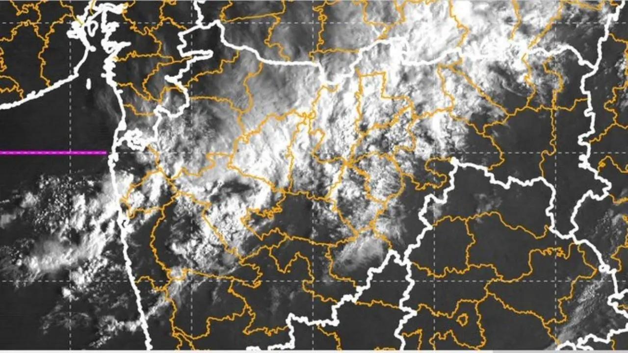 મુંબઈ અને મહારાષ્ટ્રના અન્ય જિલ્લાઓમાં વાવાઝોડાની ચેતવણી (તસવીર સૌજન્ય : આઇએમડી)