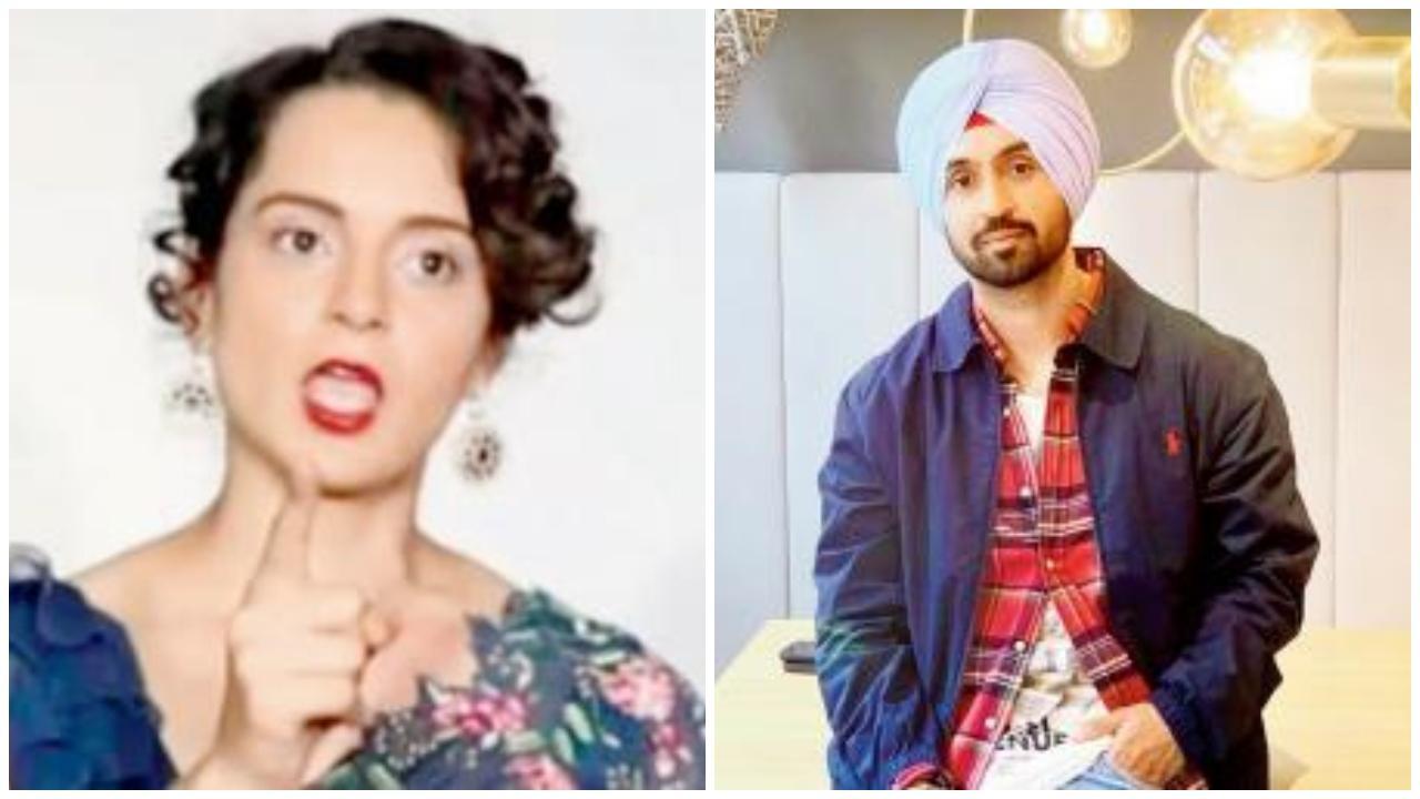 કંગના રનૌત અને દિલજીત દોસાંજ