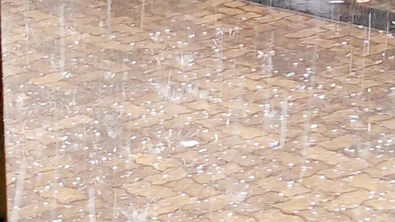અહમદનગરમાં ગઈ કાલે કમોસમી વરસાદની સાથે જોરદાર કરા પડ્યા હતા.