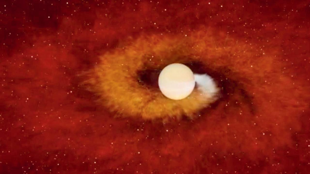 ગ્રહને ગળી જતો સ્ટાર