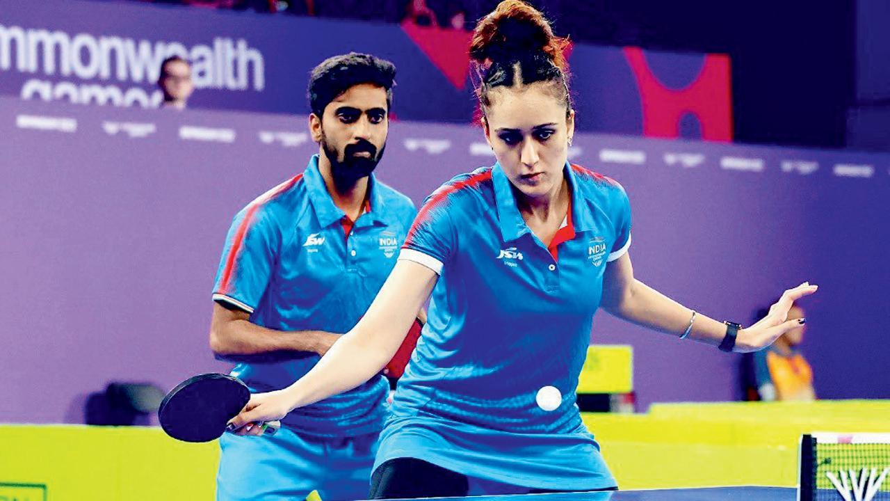 મનિકા બત્રા અને સાથિયાન જ્ઞાનશેખરનની ભારતીય જોડી