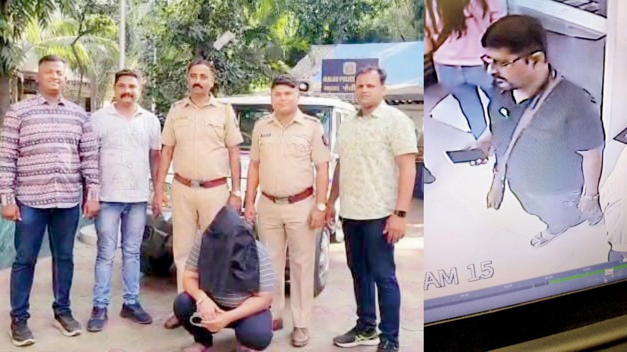 પોલીસે તપાસ કરીને ચોરને પકડી પાડ્યો હતો અને બૅન્કના સીસીટીવી કૅમેરામાં કેદ થયેલો આરોપી