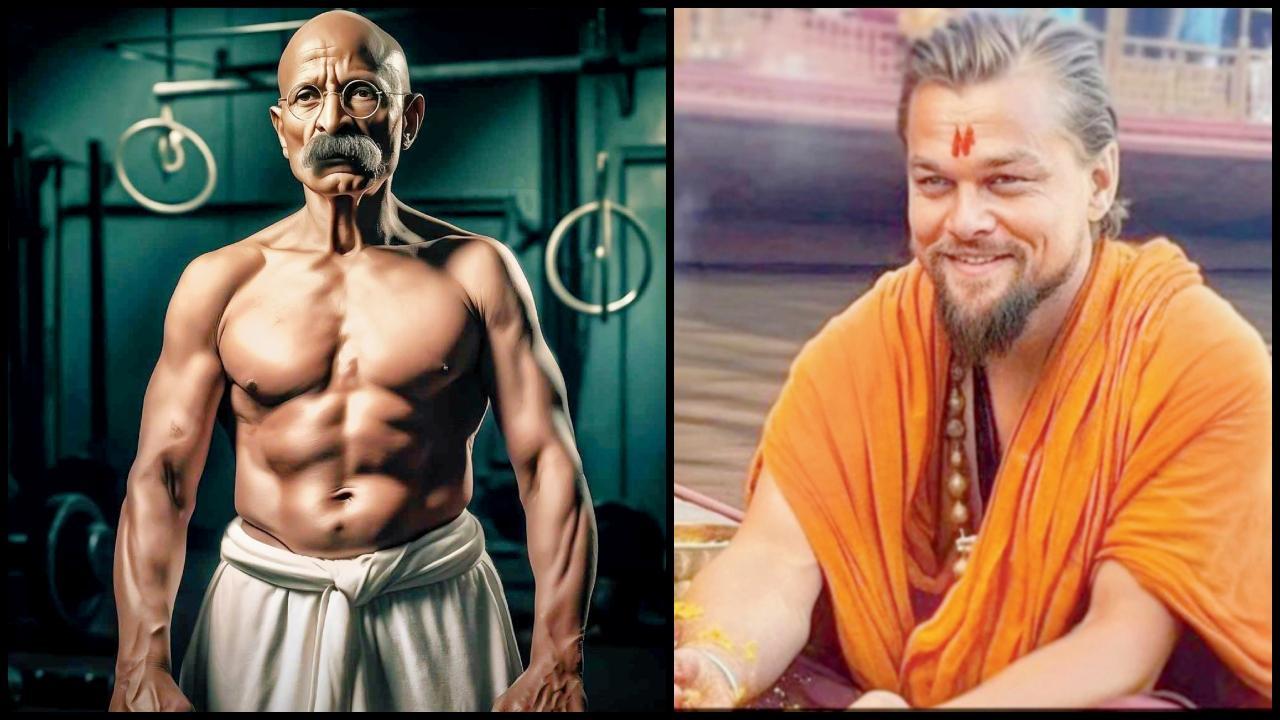 ગાંધીજી અને લિયોનાર્ડો ડિકૅપ્રિયો