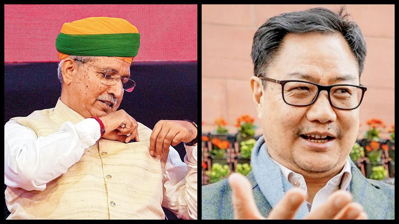 અર્જુન રામ મેઘવાલ અને કિરેન રિજિજુ