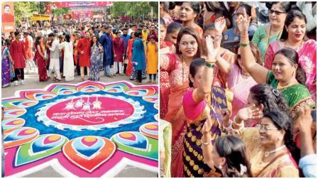 ઢોલ-તાસાના તાલે નાચી-કૂદીને દિવાળીની ઉજવણી