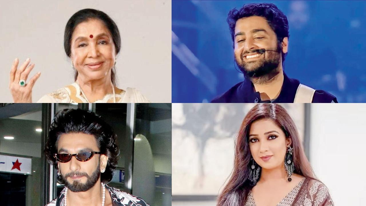 આશા ભોસલે, અરિજિત સિંહ, રણવીર સિંહ અને શ્રેયા ઘોષાલ