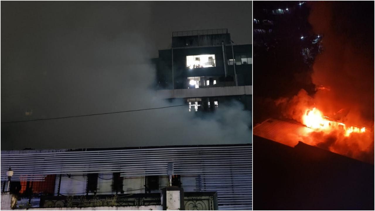 દહિસરમાં લાગેલી વિકરાળ આગ (તસવીર : નિમેશ દવે)