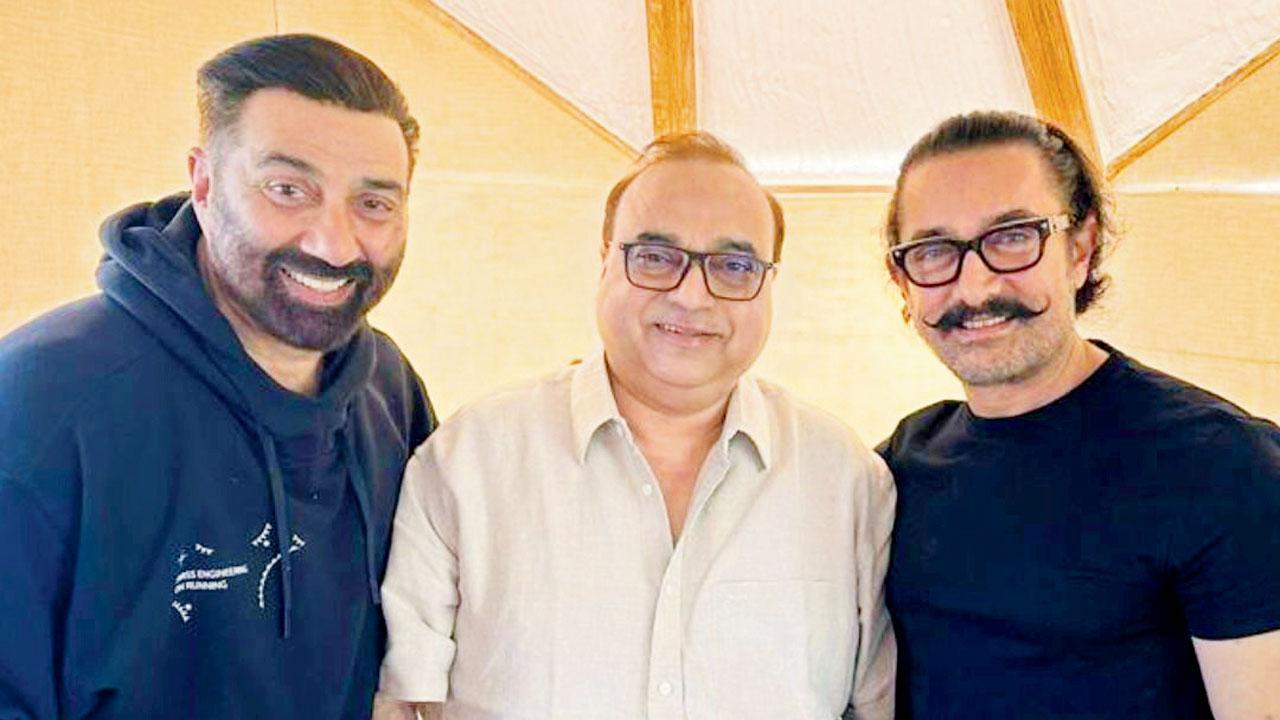 આમિર ખાન, સની દેઓલ અને રાજકુમાર સંતોષી