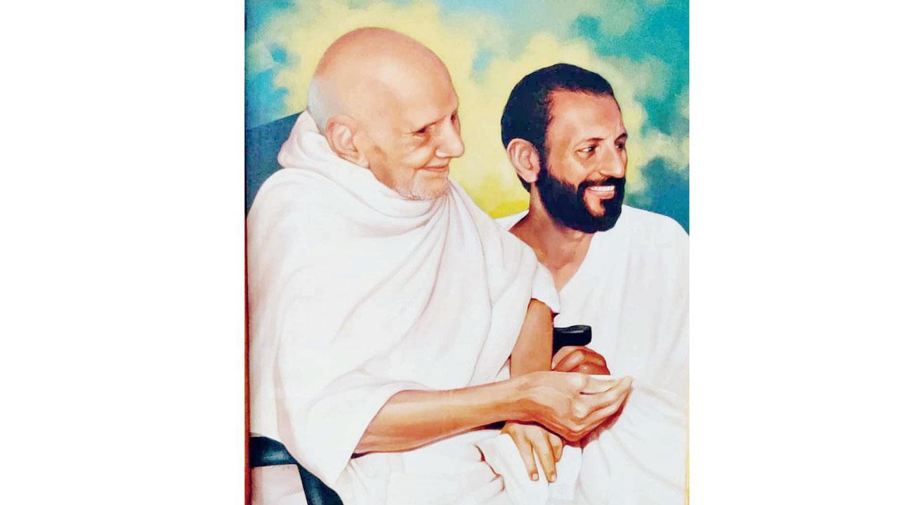 આચાર્ય શ્રી હિમાંશુસૂરિ મહારાજસાહેબ સાથે આચાર્યશ્રી હેમવલ્લભસૂરિ મહારાજ