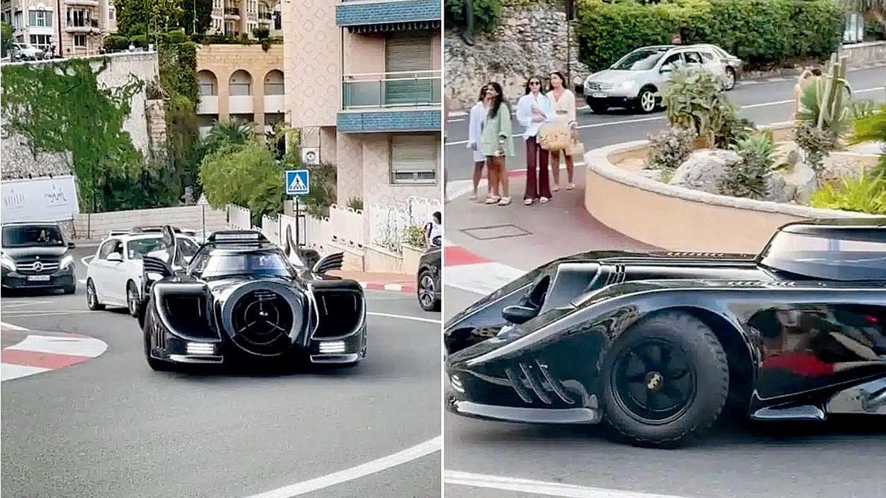 હૉલીવુડની ફેમસ બૅટમૅન કાર મોનેકોના રસ્તા પર દેખાઈ
