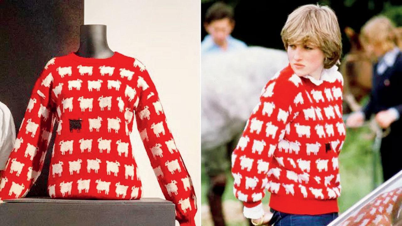 ડાયનાનું આઇકૉનિક બ્લૅકશીપ સ્વેટર