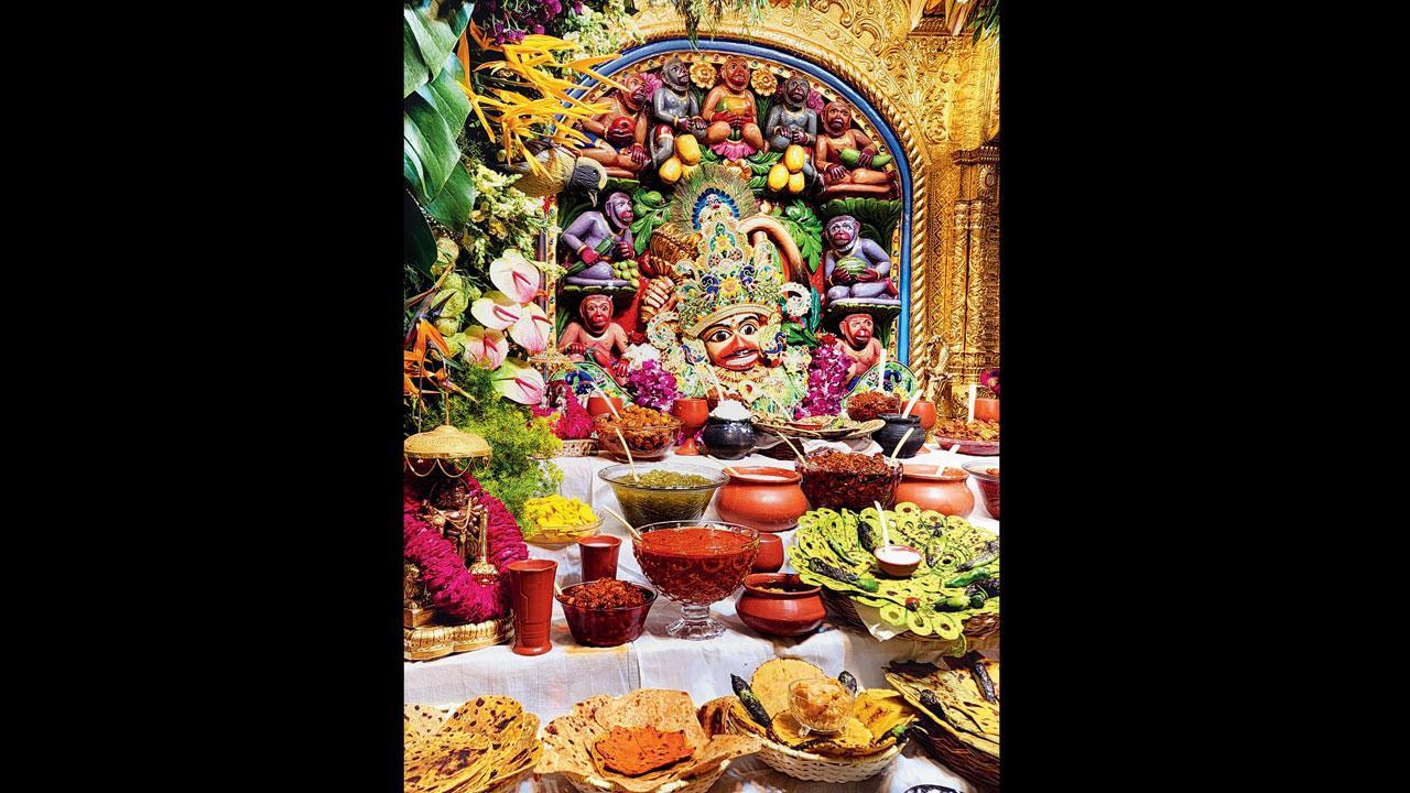 સાળંગપુરમાં હનુમાનદાદાને અન્નકૂટ ધરાવાયો