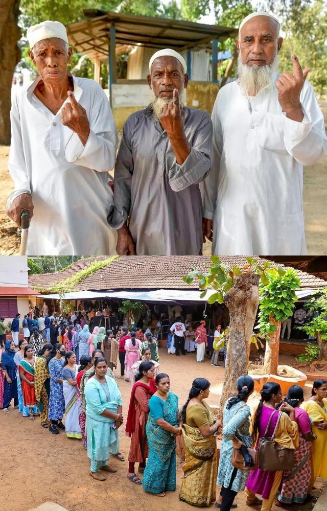 બીજા તબક્કામાં લોકોએ કર્યું મતદાન